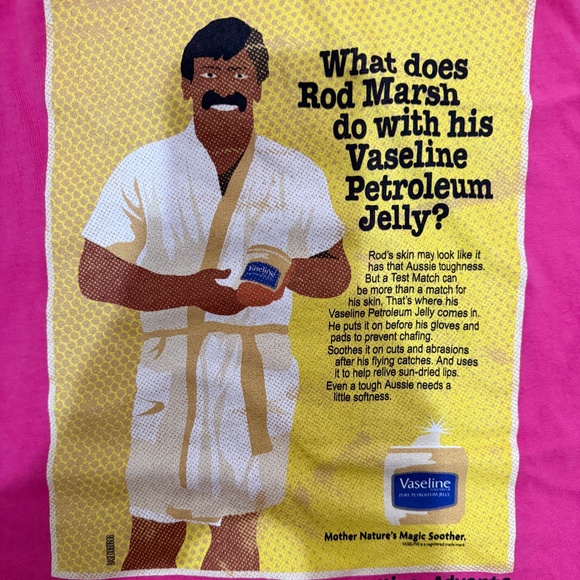 American Apparel Vaseline Rod Marsh Graphic Tee Pink Regular - Picture 4 of 9